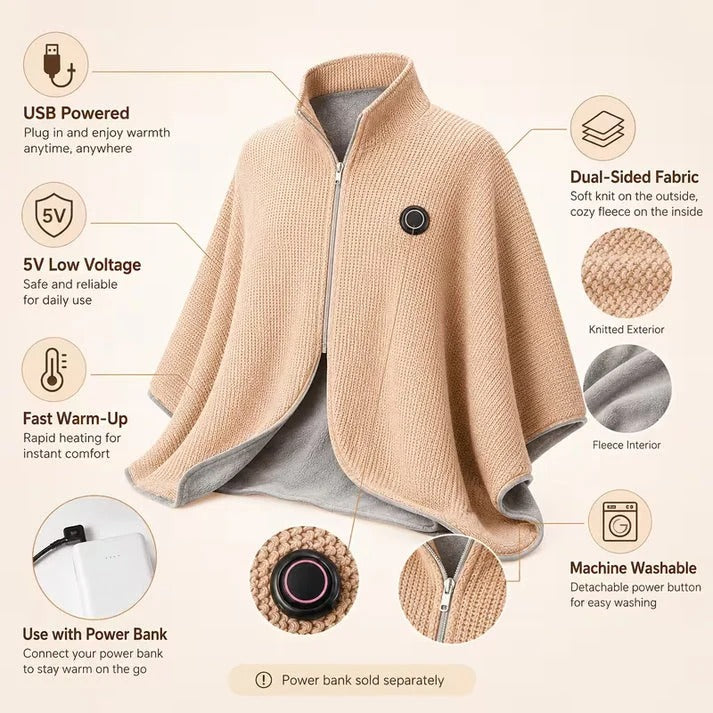 Heat Cape Heated Shawl